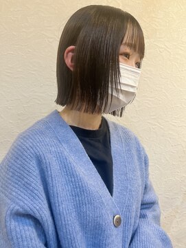 エン(en) 高知/南国市/美容室/ボブ/切りっぱなしボブ/ミディアム