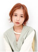 オレンジベージュ×くびれミディアム