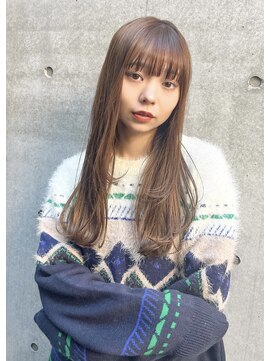 アンサム 久留米店(UNSOME) 内巻きロング/ベージュ