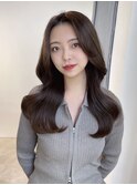 ハイライトカラー、くびれヘアでもOK　縮毛矯正ストレート