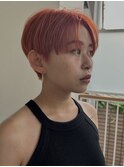 ショートヘア／オレンジカラー