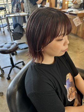 ヘアラウンジ アングゥ(hair lounge ungu) アンブレラピンクカラー