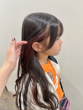 インフィニティー infinity HAIR SPACE BLOOM ワインレッドインナーカラー