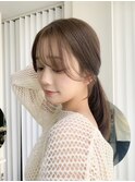 結んでも可愛いサイドバング/SHEERalun新小岩店
