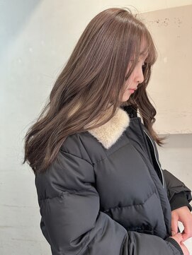 キャンバス バイ ネオリーブ 横浜西口(Canvas by neo.) ロングレイヤー ブリーチなしブラウンベージュ ブランジュ 横浜