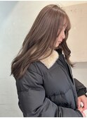ロングレイヤー ブリーチなしブラウンベージュ ブランジュ 横浜