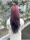 ピンク×ムラサキグラデーション