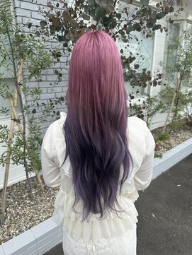 リルフェアリー 磐田店(Li’lFairy) ピンク×ムラサキグラデーション