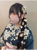 サイド編みおろし