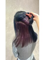 アース 今池店(HAIR&MAKE EARTH) インナーカラー ブルー×バイオレット