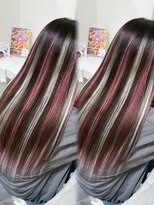 ジューシーティーティー(JUICY tt)&nbsp;ピンク×ホワイト　メッシュ