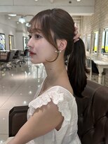 フォルテ 表参道店(FORTE) くびれヘア/アプリコットオレンジ/ハイライトカラー