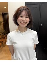 ディーエックス ウエスト(Dxxxx WEST)&nbsp;ブラウンカラー ボブ /顔周り/レイヤーカット/イルミナカラー