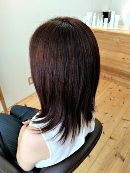 ナチュラル ピュール(Natural pur)の写真/こだわり抜いた、極限まで体に優しいカラー剤◎質に妥協しないメニューをご体感ください♪