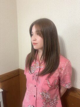 ラゾスタイルワークス(LAZO style works) 透明感たっぷりセミロングスタイル