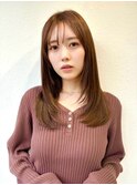 小顔ロングレイヤー×透明感ミルクティーカラー20代30代p浦和