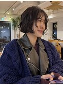 顔まわりニュアンスカット/大人ボブパーマ