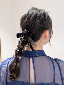 ビューブルー 亀戸錦糸町(VIEW BLUE) 小顔に見せるヘアセット/タイトで大人可愛い/結婚式/髪質改善