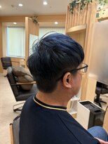 バンズ 名古屋金山(ban’s)&nbsp;【ネイビーブルー】ブリーチ1回～