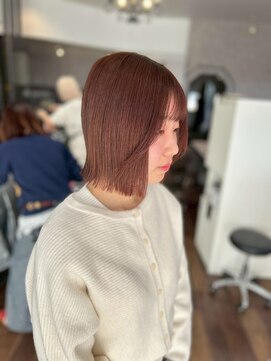 ヘアーワークス ボナ(HAIR WORKS bona.) つや　ミニボブ