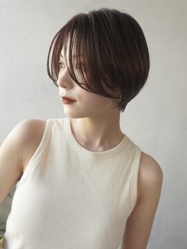 POCKET郡山安積店 ショートカットレイヤーカット髪質改善縮毛矯正【4月1日OPEN予定】 ハンサムショート×髪質改善カラー