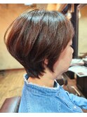 超高濃度水素ケアカラー大人ショートボブ　【40代50代60代】
