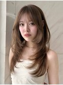 ふわっとレイヤーカットハッシュカット国分寺韓国ヘア