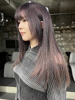 ステップボーンカットオオサカ(STEP BONE CUT OSAKA Via TICK-TOCK)&nbsp;【ステップボーンカット】ケアブリーチ/ピンクラベンダーカラー