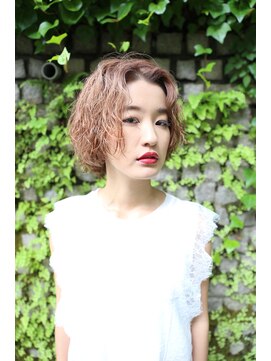 シアン 栄店(CYAN.) 【似合わせカット】ボブ×フェミニンウェーブ