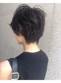 【Marl】ダークレッドのクセ毛を活かしたショート♪