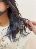 ワールドオーダー 天王寺店(WORLD ORDER)&nbsp;インナーカラー　ブルー