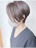 【モリオ原宿】前下がりショートボブ　黒髪　前髪なし