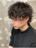 メンズカットパーマ波巻ツイストスパイラルパーマ札幌大通