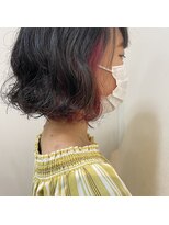 ビオトープミヨシ(Bio-Top MIYOSHI)&nbsp;ミニボブパーマ×アクセサリーカラー◎30代40代50代