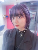 ボックスミコ(Box mico.)&nbsp;【BOXmico.】大人ショートウルフ×透明感クールラベンダー