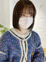 コフィー バイ メルト 吉祥寺(cofy by melt)&nbsp;【三ツ井純】シースルーバング 前下がりボブ 黒髪暗髪ミニボブ