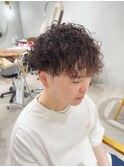 メンズマッシュショート/マッシュスパイラルパーマ