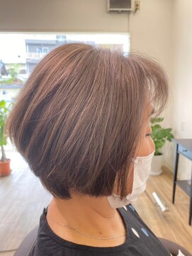 レイン(Rain) ショートボブハイライト