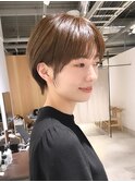 【大人可愛い】前髪ありマッシュショート