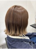 Second   × 外ハネスタイル