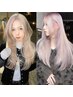 【人気NO.4】質感矯正カット+プレミアムブリーチ+プレミアムカラー