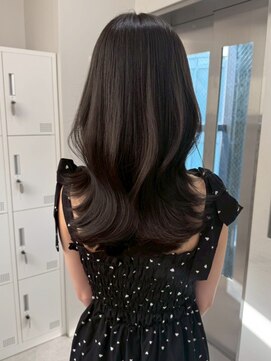 ベレーザシェルト(Beleza scelto) 14421黒髪レイヤーカットくびれヘア髪質改善韓国ワンホンヘア