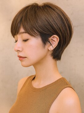 ファイン 滝川店(Fine) 美シルエット襟足すっきり耳かけショート垢抜け感大人女子