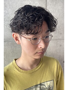 ブルニール 中崎町(BLEUNIR) 波巻きスパイラルパーマツイストスパイラルパーマセンターパート