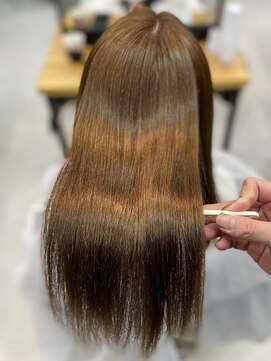 シャルムバイケンジ(Charm.by KENJE) 天使の縮毛矯正銀座髪質改善前髪ピンクベージュアンブレラカラー