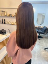 クララジャパン ナベシマ(CLALA JAPAN Nabeshima)&nbsp;縮毛矯正　質感ストレート　髪質改善カラー　顔まわり　ブリーチ