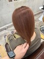 ソルトウォーター(SALT WATER) ダメージレスブリーチで白髪ぼかし。オレンジベージュがおすすめ
