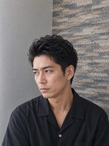 アース 熊本嘉島店(HAIR&MAKE EARTH)&nbsp;デキる男の艶髪ショート！清潔感抜群のアップバング