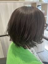 セッションパーゴ(SESSION PAGO) 癖を活かした柔らかグレージュ 艶とまとまりの大人ヘア