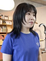 マルソー&nbsp;岡山ミディアムレイヤーニュアンスパーマ髪質改善トリートメント
